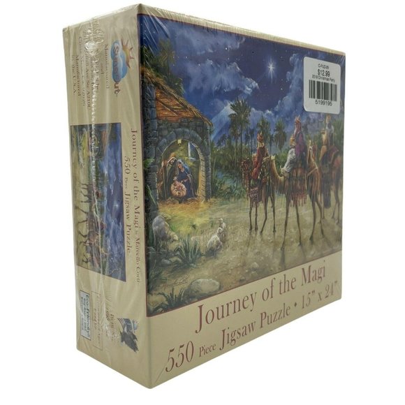 Journey of The Magi 550 pc Jigsaw Puzzle 15x24" by SunsOut Christmas (M. Corti) - Picture 2 of 6